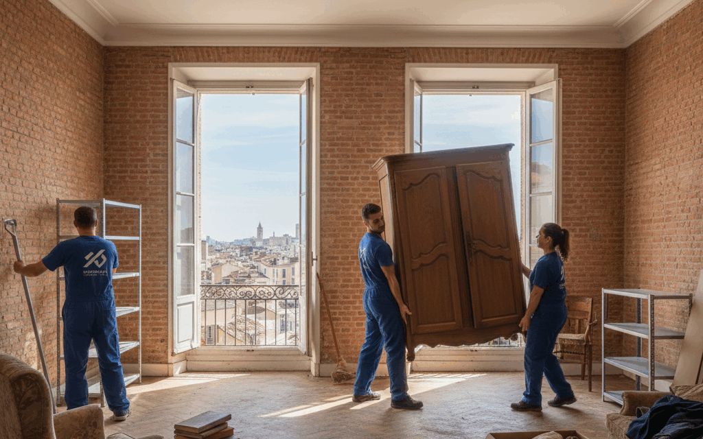Débarras d’appartement à Toulouse : retrouver de l’espace avec l’aide de professionnels locaux